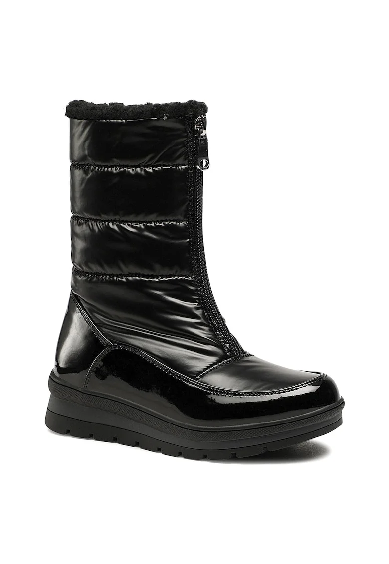 Cizme de zapada,  impermeabile, negru, material textil, pentru fete,