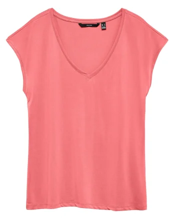 Tricou dama,  roz, modal/poliester