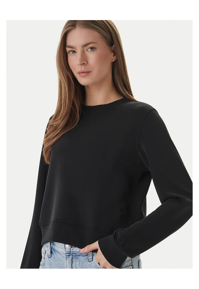 Bluza dama,  neagra, 55% modal, 40% poliester, 5% elastan