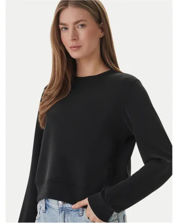 Bluza dama,  neagra, 55% modal, 40% poliester, 5% elastan