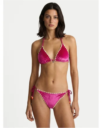 Costum de baie dama,  bikini, poliamida, Roz