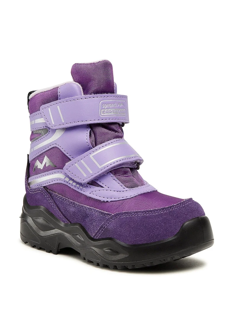 Ghete copii,  Earth Gear, impermeabile, violet, material textil, sistem Velcro,