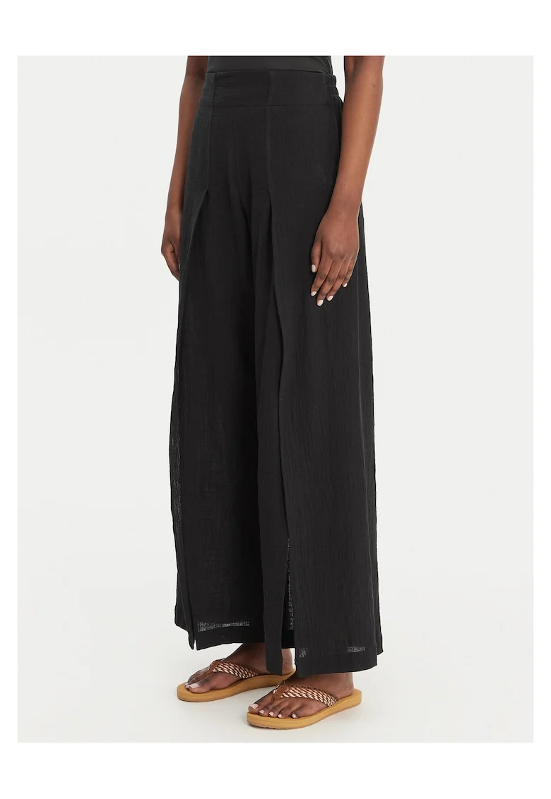 Pantaloni dama,  bumbac, negru