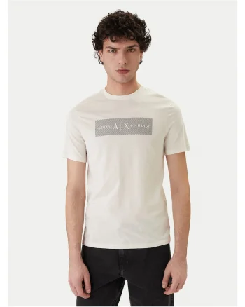 Tricou ecru slim fit pentru barbati, Ecru