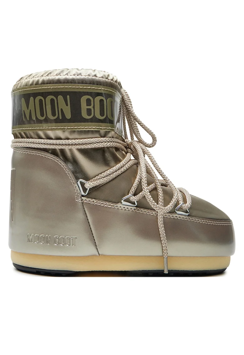 Cizme de zapada unisex,  piele ecologica, auriu,