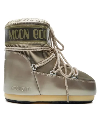 Cizme de zapada unisex,  piele ecologica, auriu,