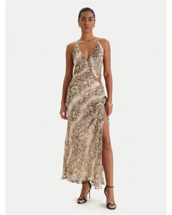 Rochie de cocktail,  bej, poliester