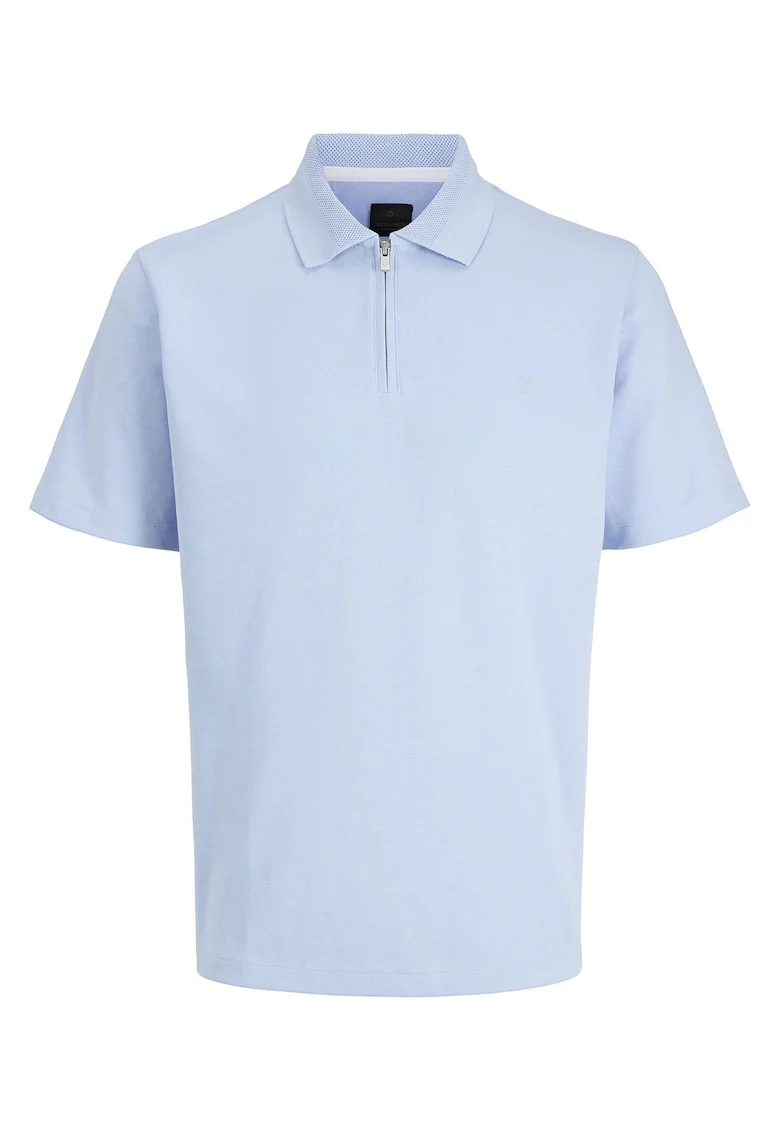 Tricou pentru barbati, jack jones, 42% poliester reciclat, 41% bumbac organic, 17% elastomultiester, Albastru deschis,