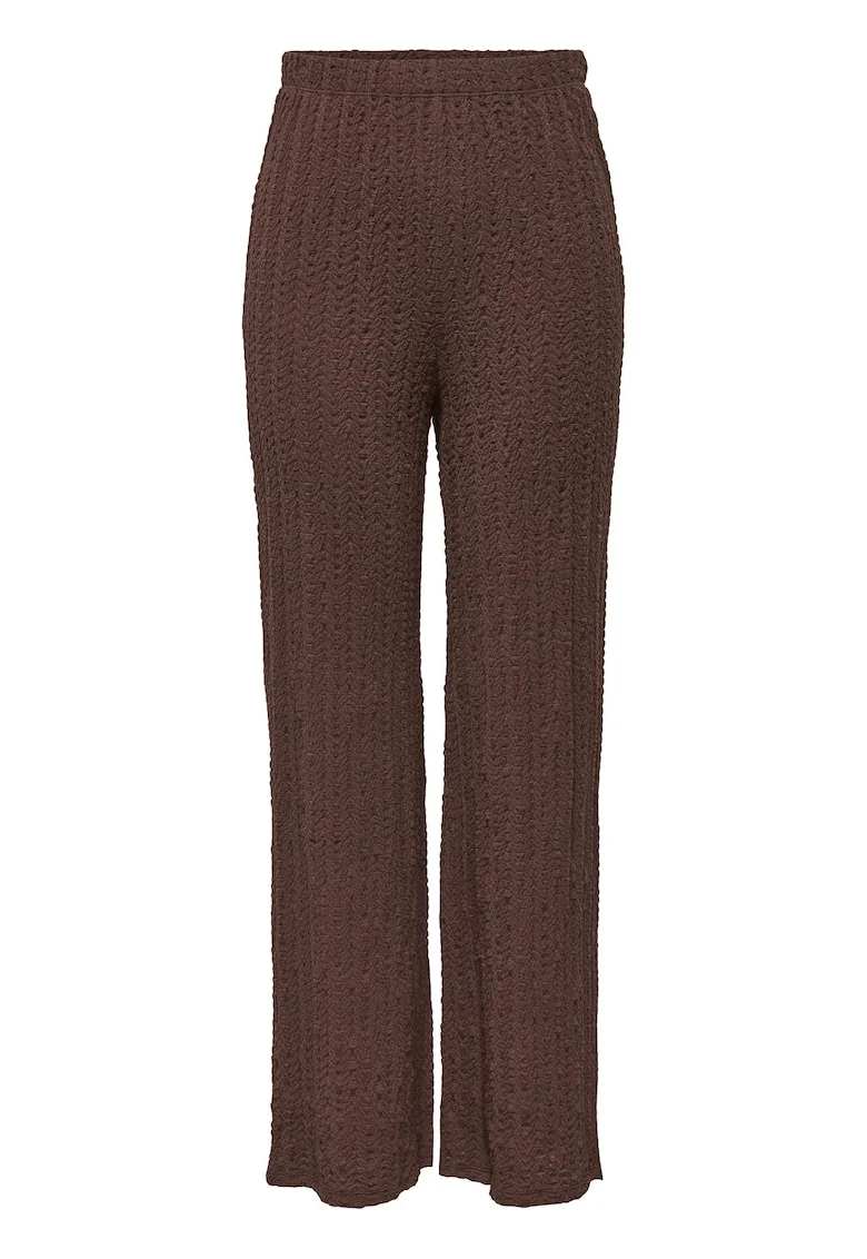 Pantaloni dama,  bumbac, maro