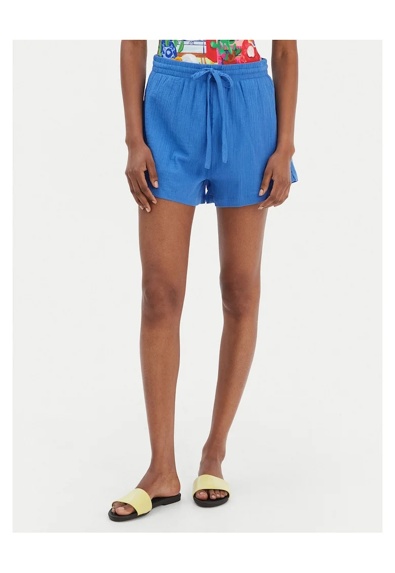 Pantaloni scurti dama,  bumbac, Albastru