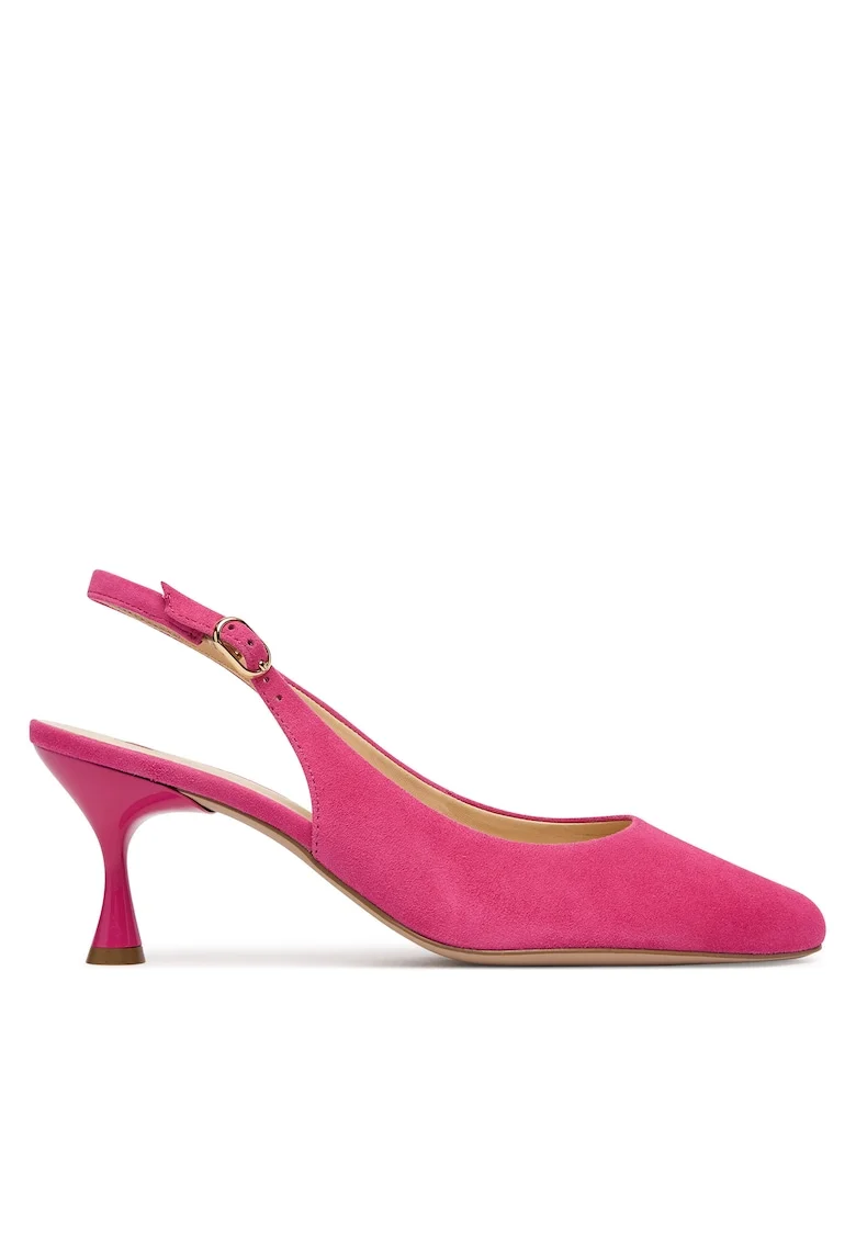 Pantofi pentru dama, Hogl, piele naturala, roz