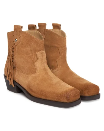 Botine  piele naturala, maro