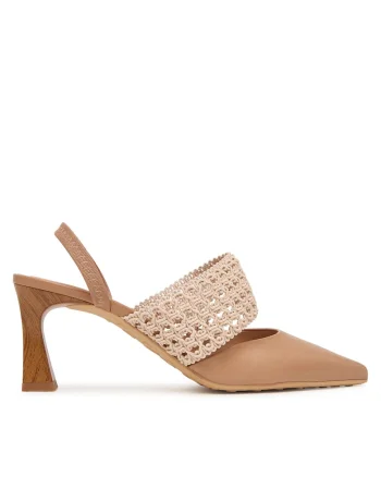 Pantofi dama,  piele naturala, clasic, bej