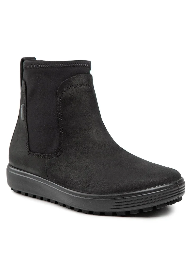 Botine de dama,  piele naturala, negru,