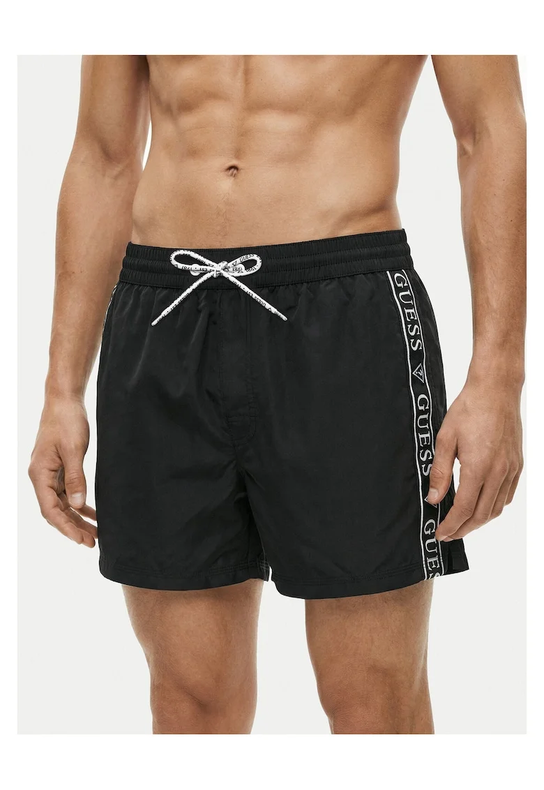Costum de baie pentru barbati,  negru, poliester