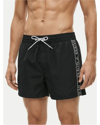 Costum de baie pentru barbati,  negru, poliester