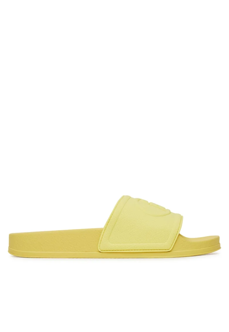 Papuci dama,  galben, plastic