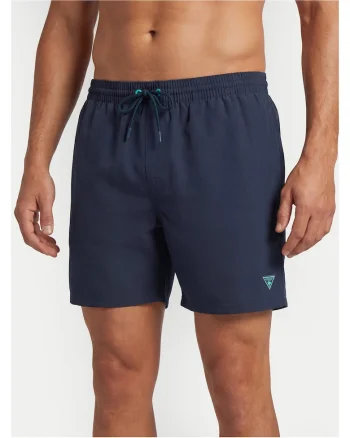 Costum de baie barbati,  bleumarin, poliester, set cu captuseala elastan