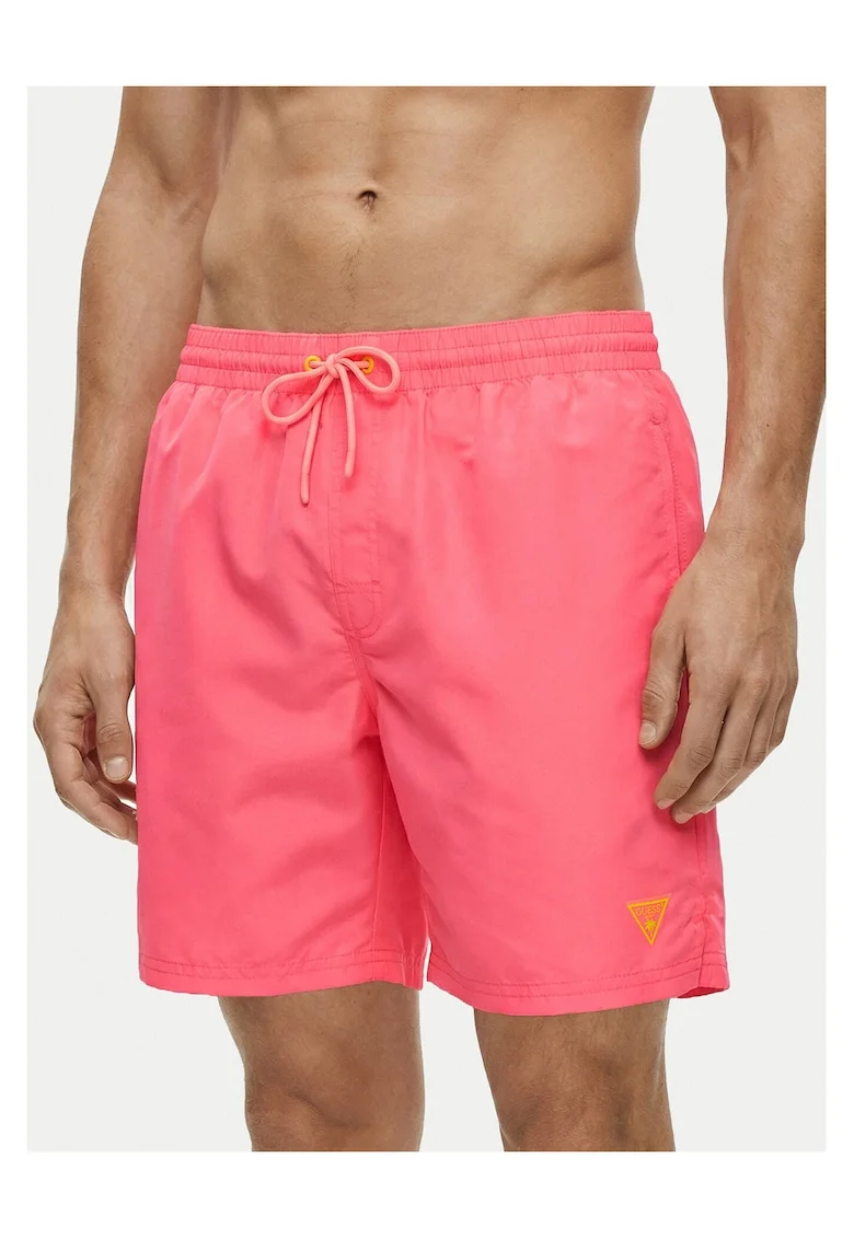 Costum de baie barbati,  poliester, roz, 95% poliester 5% elastan.