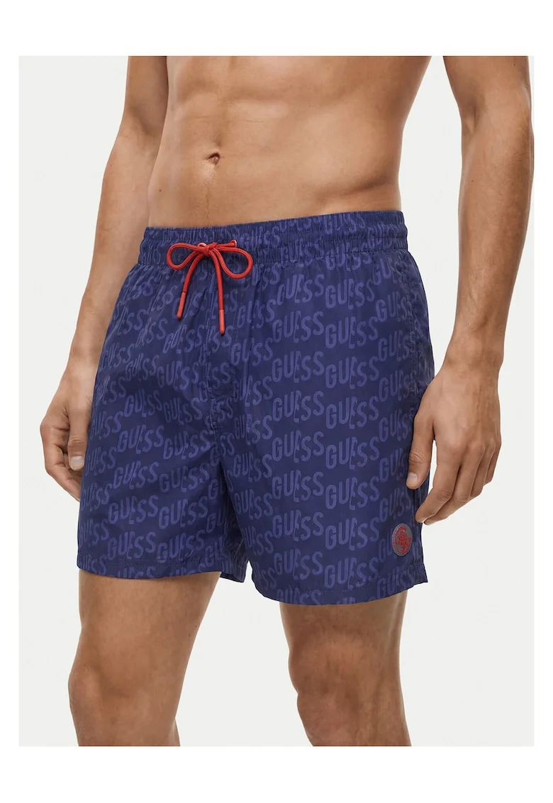 Costum de baie barbati,  poliester, albastru, 95% poliester 5% elastan.