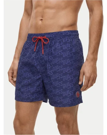 Costum de baie barbati,  poliester, albastru, 95% poliester 5% elastan.