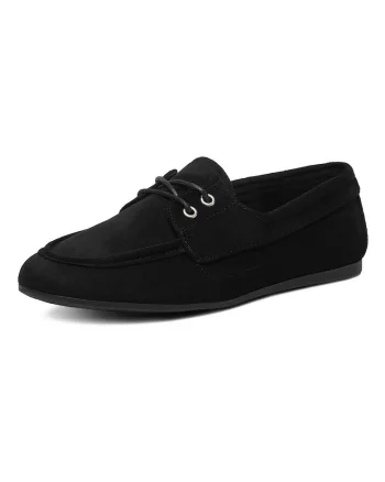 Mocasini  textil, negru