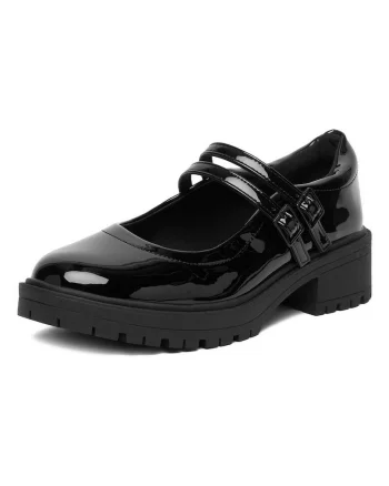 Pantofi dama,  clasic, sintetic, negru