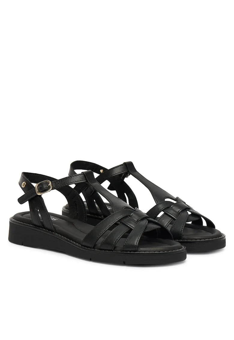 Sandale dama,  piele naturala, negre