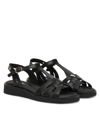 Sandale dama,  piele naturala, negre