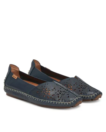 Mocasini dama,  piele naturala, albastru, eleganti, confortabili