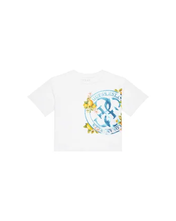 Tricou copii,  bumbac, alb, pentru fete,