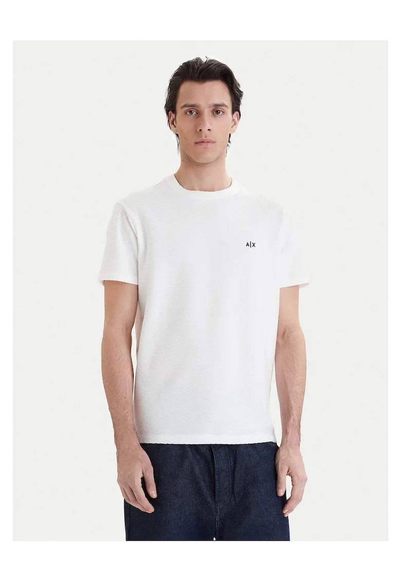Tricou barbati,  bumbac, alb,