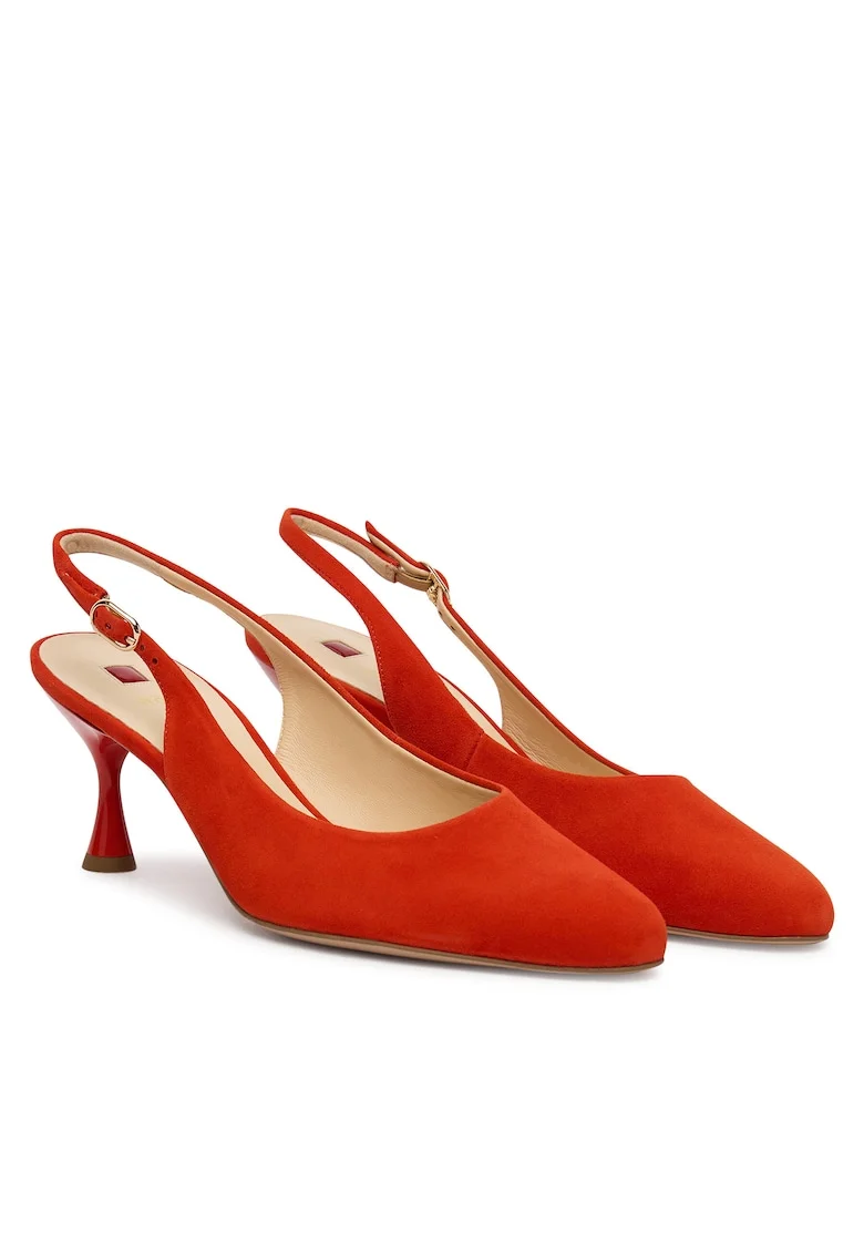 Pantofi dama, Hogl, piele naturala, rosu