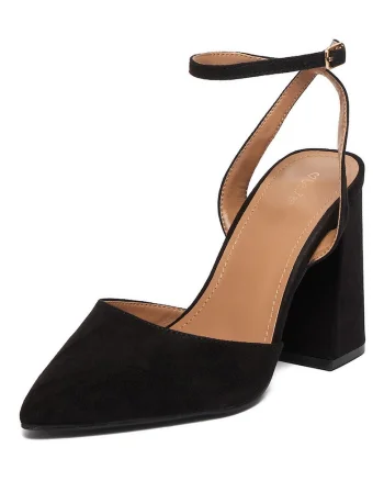 Pantofi dama,  model clasic, negru, textil
