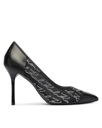 Pantofi dama,  piele naturala, toc stiletto, negru