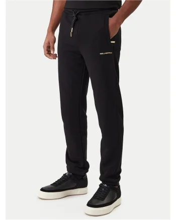 Pantaloni trening pentru barbati,  bumbac/poliester, negru