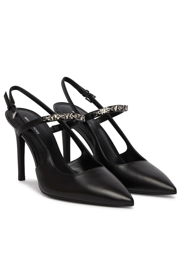 Pantofi dama,  stiletto, negru, piele naturala