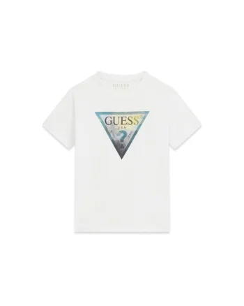 Tricou copii, bumbac, alb, Alb