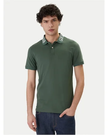 Tricou verde slim fit bumbac, Verde
