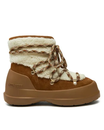 Cizme dama,  piele de caprioara, impermeabile, maro, cu fermoar,