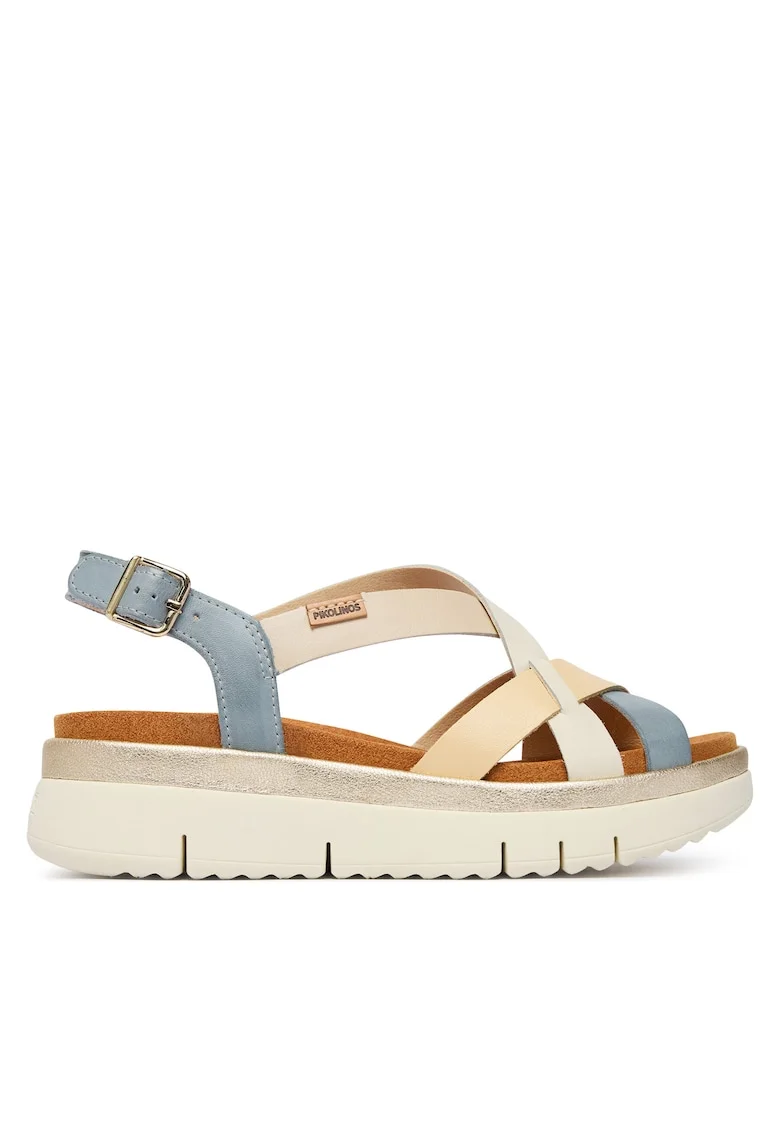 Sandale dama  piele naturala, multicolor