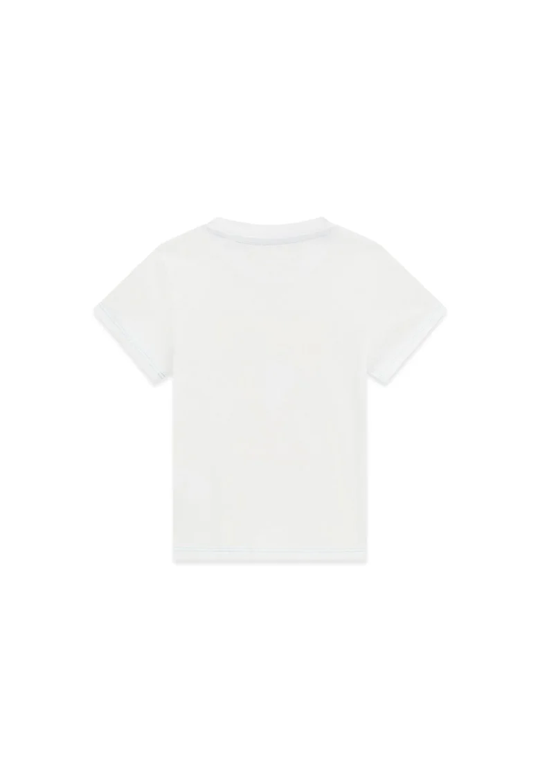 Tricou copii,  bumbac, alb,