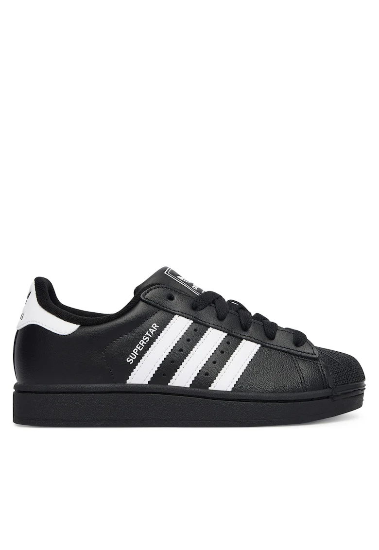 Pantofi sport copii,  Superstar, piele ecologica, negru, Negru