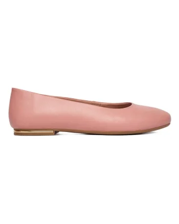 Balerini dama,  piele naturala, roz, eleganti