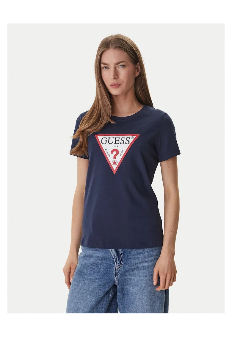 Tricou dama,  bumbac, bleumarin