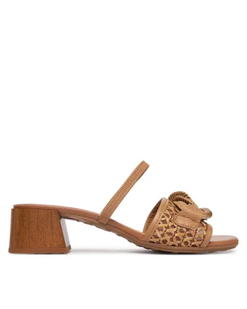 Sandale femei,  piele naturala, maro