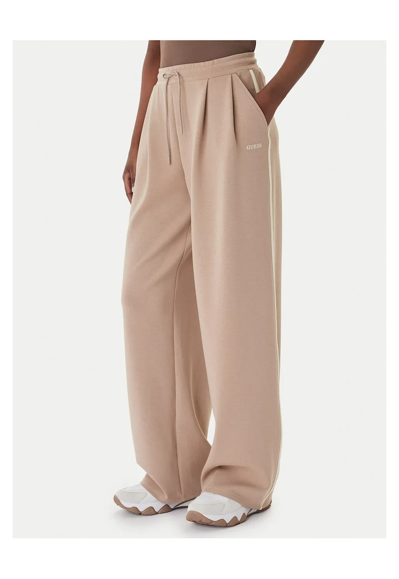 Pantaloni dama,  poliester, bej