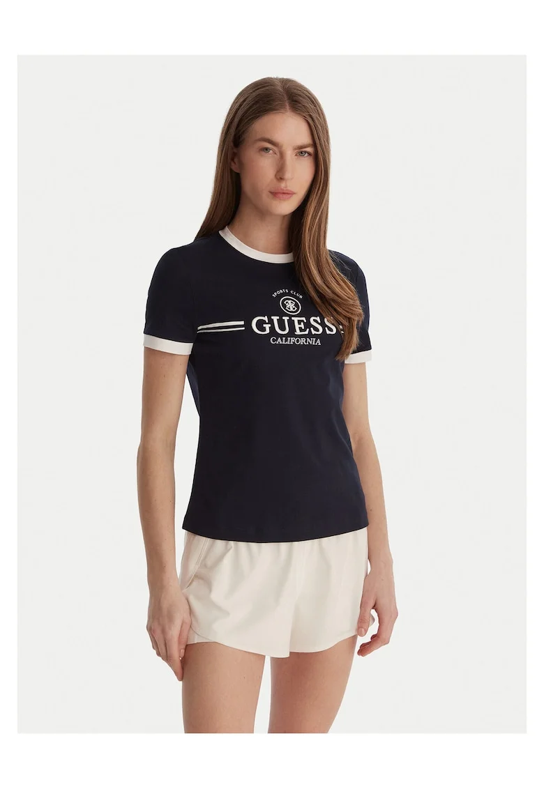 Tricou dama,  bleumarin, bumbac