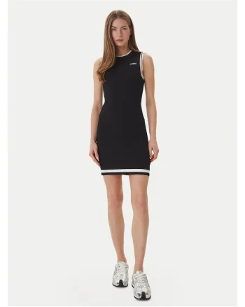 Rochie tricotata,  neagra, 63% viscoza