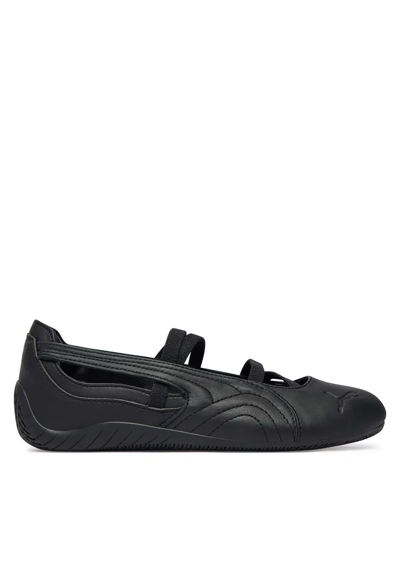 Balerini dama 406144,  piele naturala, negru